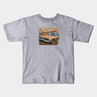 1967 Mercury Cougar in cinnamon frost Kids T-Shirt